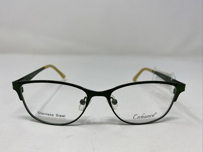 Enhance Eyewear 4060 JAD 47-14-125 Jade Green Full Rim Eyeglasses Frame 5839