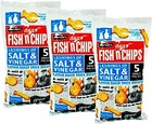 Burtons Fish 'N' Chips Salt Vinegar Flavour Baked Snack Biscuits (15 packs x