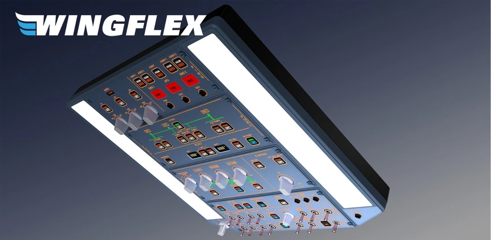 A320 OVERHEAD PANEL FSimGear Wingflex Flight simulator Xplane -  Pre-Order offer - Immagine 4 di 4