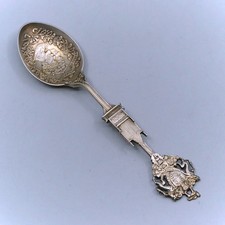 Barnet Henry Joseph Sterling Silver Figural George V Coronation Chair Spoon