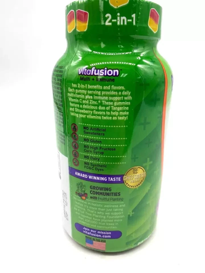 3 Vitafusion 2 en 1 Multi+Inmune 90 Cada uno=270 Total + Vitamina C y Zinc BB 4/25 Foto 2 de 4