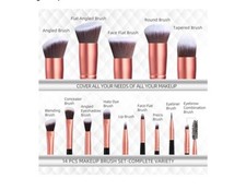 Makeup Brushes Premium Synthetic Foundation Powder Concealers 14 Pcs Brush Set
