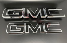 2015-2019 GMC Sierra 1500 2500HD 3500HD Front Grille Tailgate Rear Emblem  2pcs