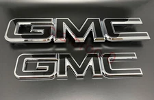 2015-2019 GMC Sierra 1500 2500HD 3500HD Front Grille Tailgate Rear Emblem  2pcs