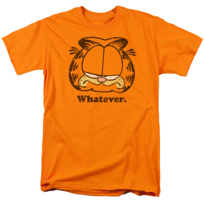 GARFIELD WHATEVER Licensed Adult Men's Graphic Tee Shirt SM-3XL