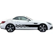 2 PCS Graphics Side Door Car Sticker Decal Body Vinyl Sports Racing Stripes