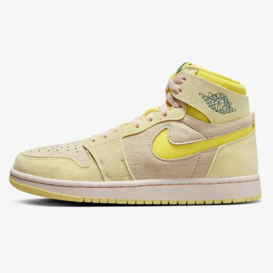 Женские кроссовки Nike Air Jordan 1 Zoom Comfort 2 лимонного оттенка (DV1305-800)