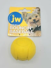 ISQUEAK BOUNCIN BASEBALL SMALL NATURAL RUBBER TOY New 