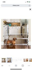 Carlson Lil Tuffy Metal Expandable Gate White, 38 x 1 x 18  0618 small pet door