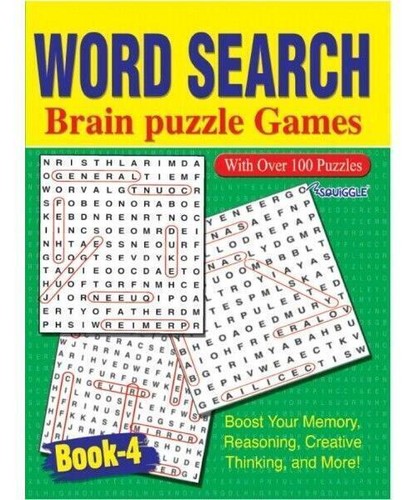 Word Search Books Large Print Puzzles BRAIN PUZZLES A4 Books BOOK - 1 2 3 4 - Picture 2 of 18