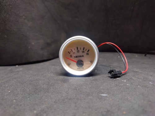 NETAMI Indiglow Oil Temp Voltmeter Boost/Vacuum 2" Gauges Lot High Performance - Picture 10 of 11