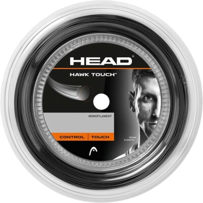 HEAD Hawk Touch Tennisschlägersaite - 1,25 mm / 17 - 200 m Rolle - Anthrazit
