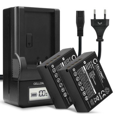 2x Akku für Olympus OM-D E-M1 Mark III 2250mAh + Ladegerät