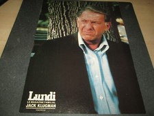 JACK KLUGMAN   POSTER COLOR 8 BY 11 inches QUINCY
