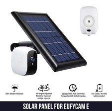 Solar Power Panel for Eufy Cam E Weatherproof Outdoor Camera 1 Pack