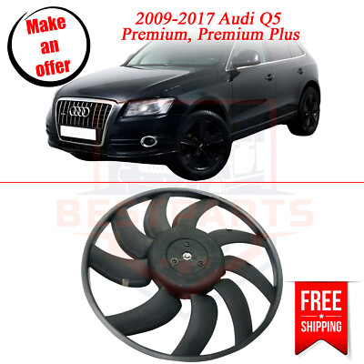 Cooling Fan 8K0959455R right side for 2009-2017 Audi Q5 Premium, Premium Plus