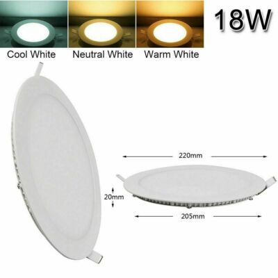 5x 12W LED Panel Einbaustrahler Spot Einbauleuchte