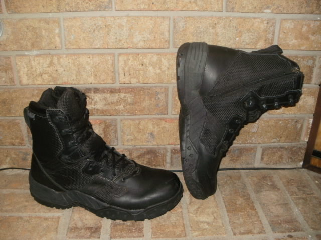 DANNER SCORCH SIDE ZIP BLACK LEATHER/MESH TACTICAL BOOT 14 D