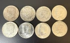 Lot of 8 - 1964 Silver Kennedy Half Dollars Circulated 2.53oz ASW