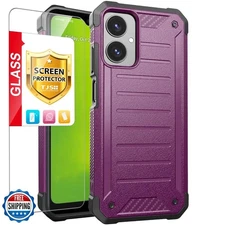 TJS Compatible with Cricket Icon 2026 Case, ATandT Propel 3 5G Case, with Tem