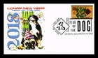 US COVER LUNAR NEW YEAR OF THE DOG FIRST DAY ISSUE PANDA CACHET