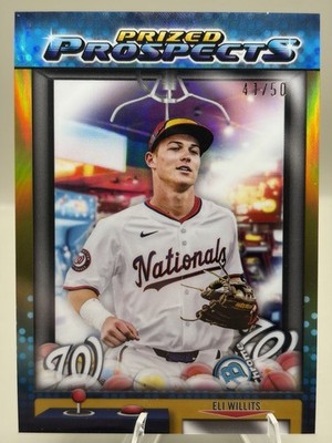 2025 Bowman Draft Eli Willits Prized Prospects Gold Refractor /50 PP-1 Nationals