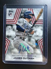 2023 Topps Series 1 James Outman Baseball Stars Auto Los Angeles Dodgers BSA-JOU