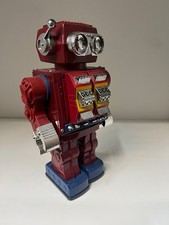 Vintage 1960s Rotate-O-Matic super Astronaut Tin robot made in Japan works