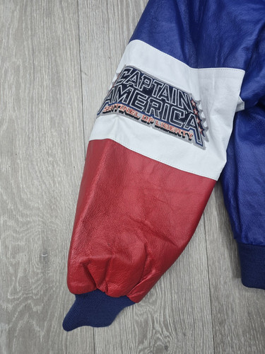 Ultimate Marvel Captain America Genuine Leather Same Worn By Michael Jackson - Picture 2 of 13