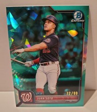 2022 Bowman Chrome Sapphire Edition Juan Soto #30 Aqua /99