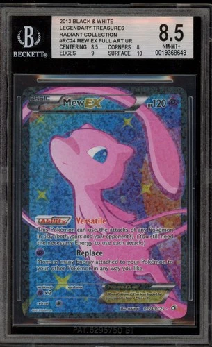Pokemon Mew EX Legendary Treasures Radiant Coll. Full Art #RC24 BGS 8.5