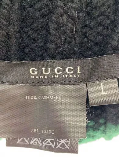 Gorra tejida GUCCI/grande/cachemir/negra/para hombre Foto 4 de 4