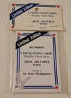 1990 USA ARMY AIRFORCE World War 2 SHOULDER PATCH CARD SET SEALED NEW Military