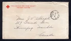 CANADA Military 1953 Korea War CAPO 5000 Red Cross Cover to Winnipeg