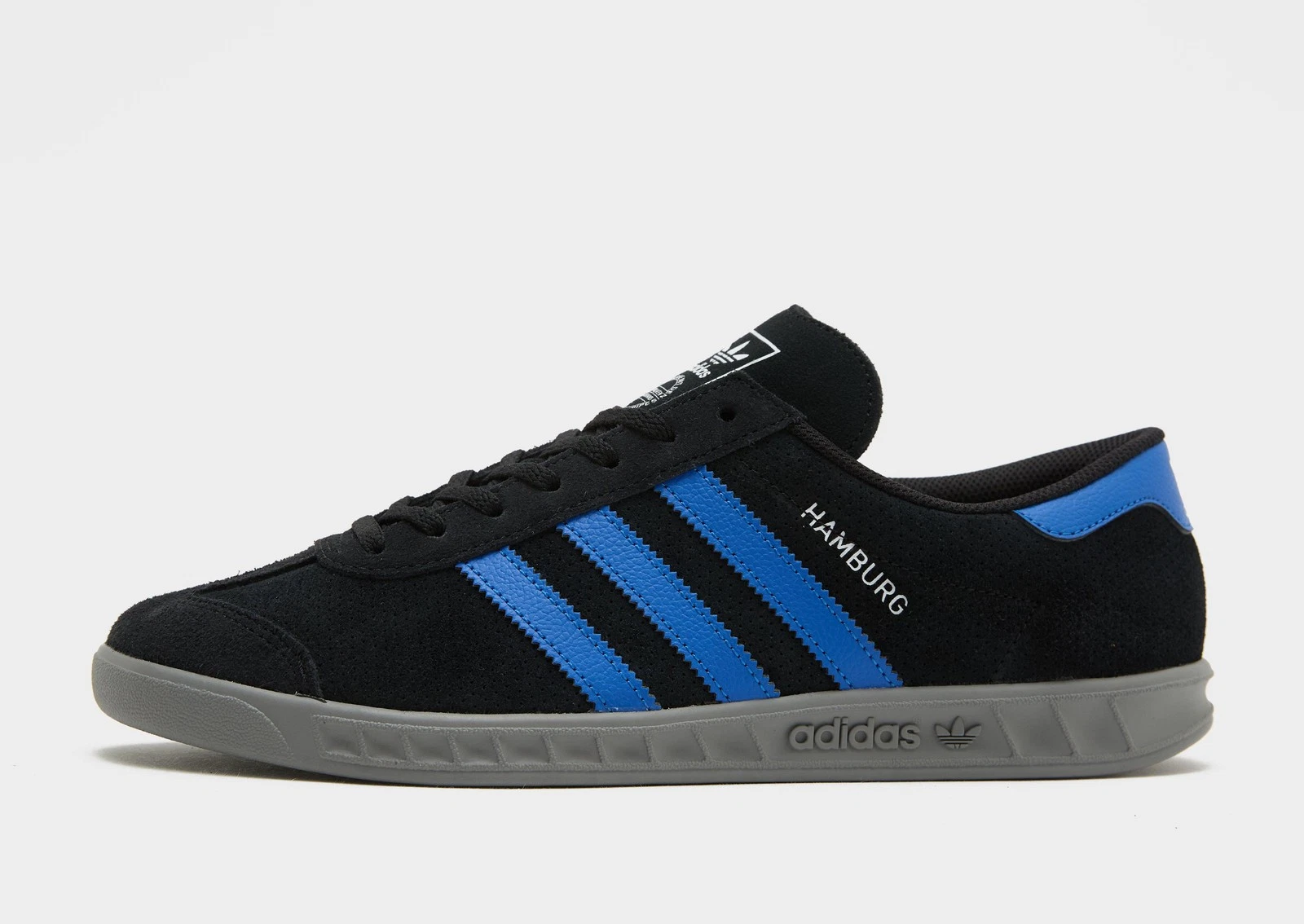 Authentic Adidas Originals Hamburg ® ( Men Sizes: UK 7 - 13 ) Core Black / Blue