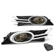 DNA MOTORING FL-ZTL-184-SM Fog Light With Switch Driver & Passenger Side Enha...