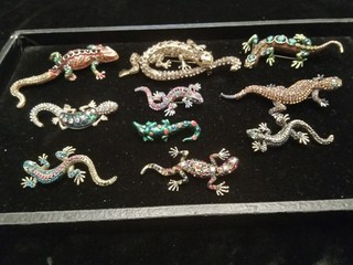 10 New Pieces Of Gorgeous Lizards Costume Jewelry Brooches Pins Jewelry Lot