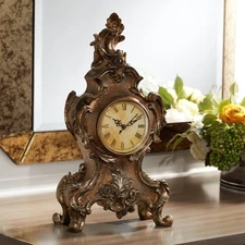 Taryn Vintage Style 16 1/4" High Table Clock