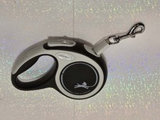 Flexi Retractable Dog Leash Black Gray Made in Germany GUC