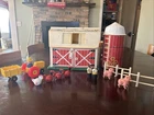Fisher Price 15 Piece Farm Set. Animals Barn And Silo, Tractor And Fence Vintage