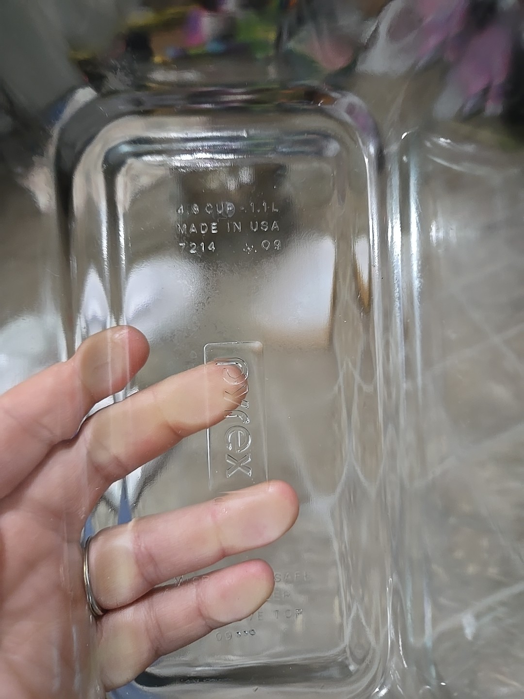 Pyrex Loaf Clear 1.1L Baking Pan #7214 In EXCELLENT SHAPE