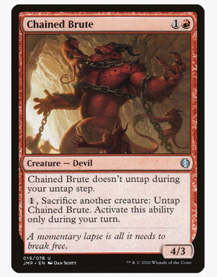 Chained Brute - Jumpstart (JMP) (x4) PLAYSET Magic the Gathering