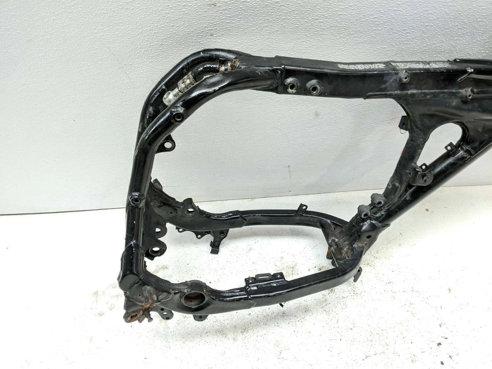 09 Suzuki DRZ400SM DRZ 400 cuadro principal chasis dañado SLVG TRSH AP Foto 4 de 4