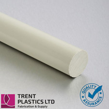 Polypropylene Rod - Beige | Cut to Size | PPH Round Bar | Food Safe | Weldable