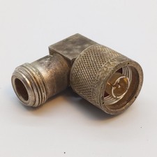 BNC Male To BNC Female Right Angle Adapter, USA, Silver