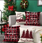 Christmas Decorations Christmas Pillow Covers 20x20 Inch Set of 4 Farmhouse — photo 3