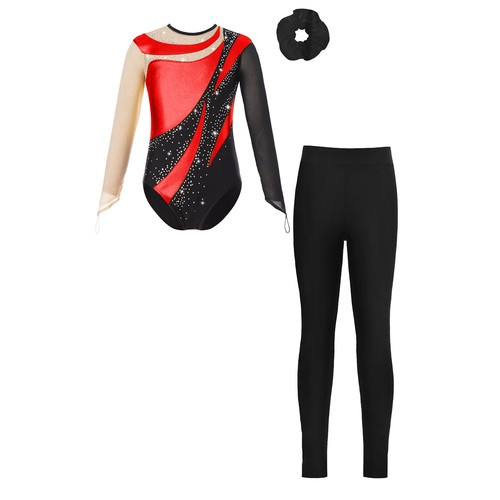 Children Girls Sets Patchwork Tracksuits Competition Outfits Long Sleeve 3Pcs - Picture 73 of 110