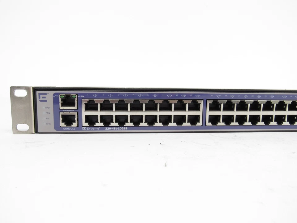 Extreme Networks 220-48t-10GE4 48x PoE Layer 3 Gigabit Switch Tested - Image 2 of 4