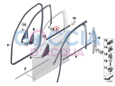 Genuine BMW 1 Series F20 Front Right Driver Side Door Inner 