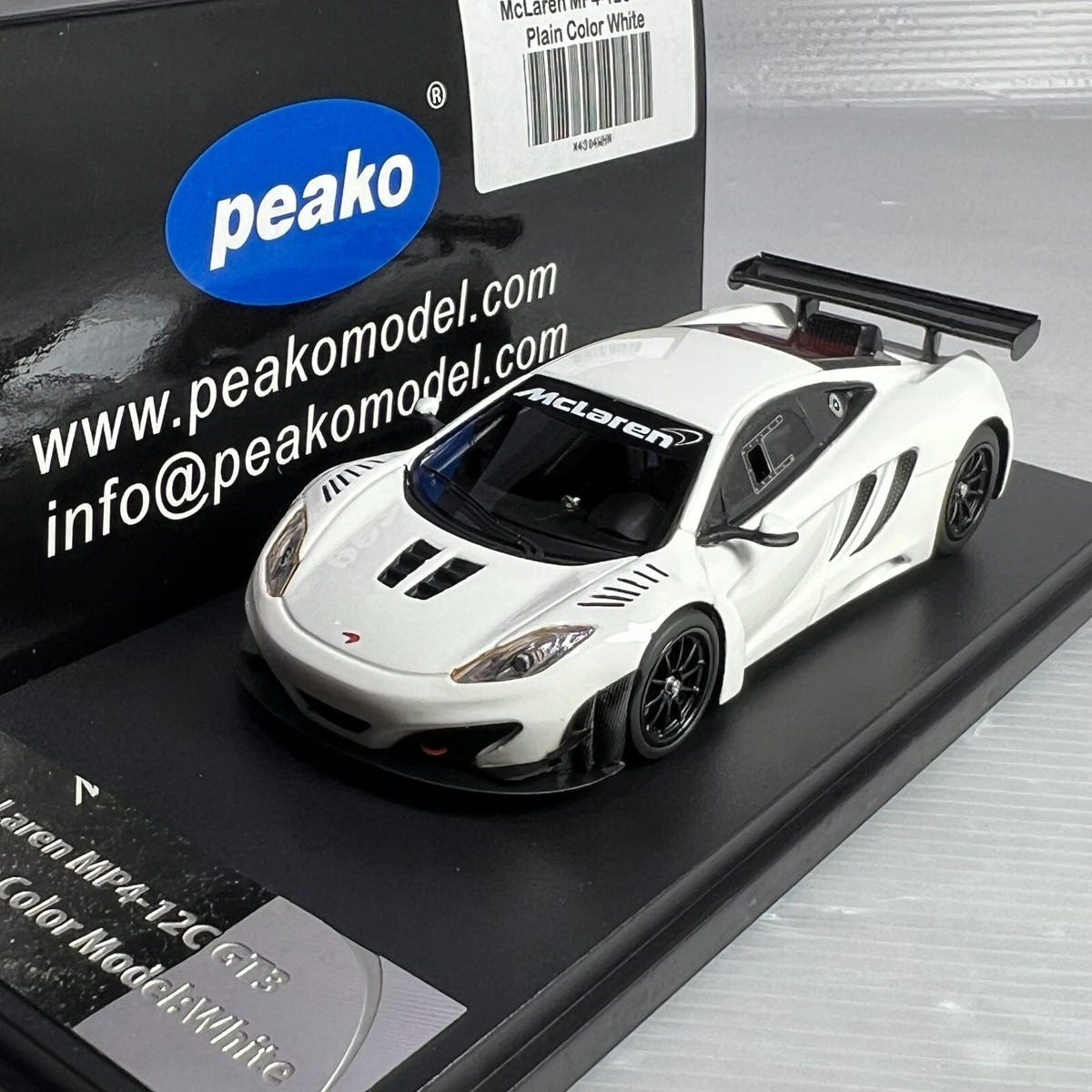1/43 Peako #4304WH Mclaren MP4-12C GT3 Plain Color White | eBay 1/43 Peako #4304WH Mclaren MP4-12C GT3 Plain Color White | eBay